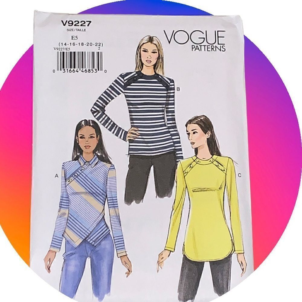 Vogue women's shirt sewing pattern